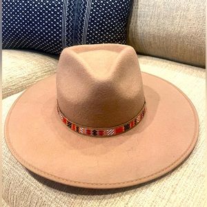 Beige boho hat by Olive & Pique. NWT. Serious offers only please.
